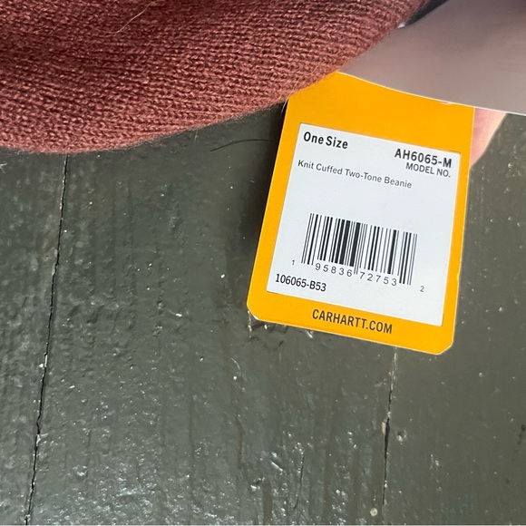 Carhartt two tone brown cuffed beanie osfa - Picture 2 of 3